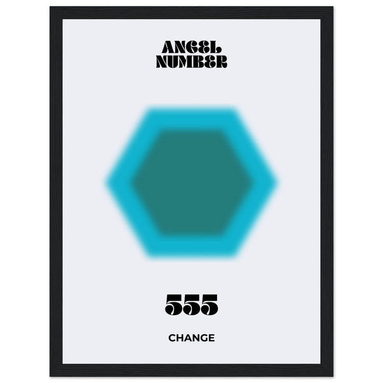 Angel Number 555 Aura Art Print - Chance