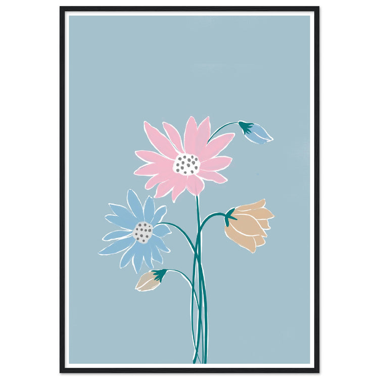 Wild Flowers Walll Poster | Contemporary Art Print | Milkshakeliving