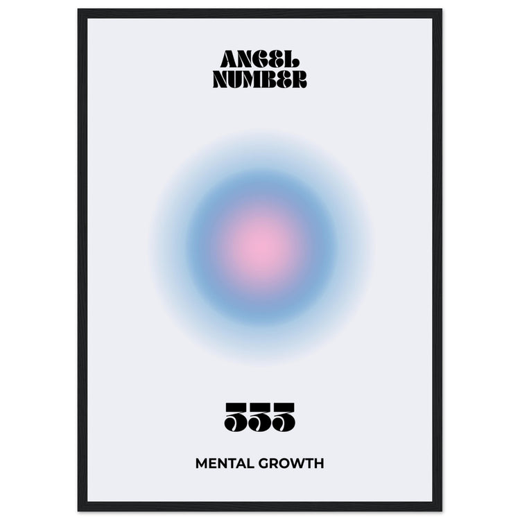 Angel Number 333 Aura Art Print - Mental Growth