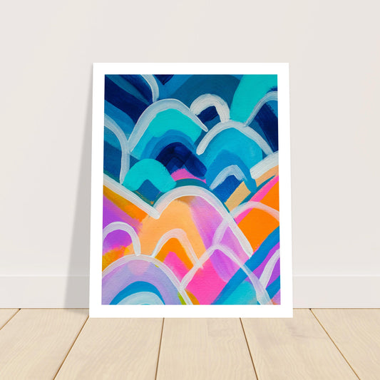 Colour Pop Abstract “Mini” Art Print #13