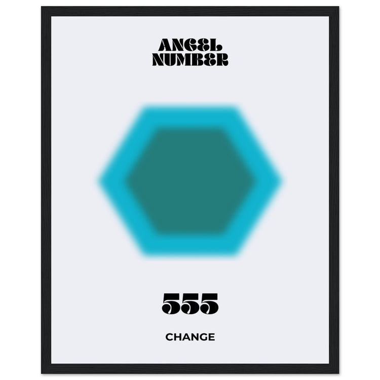 Angel Number 555 Aura Art Print - Chance