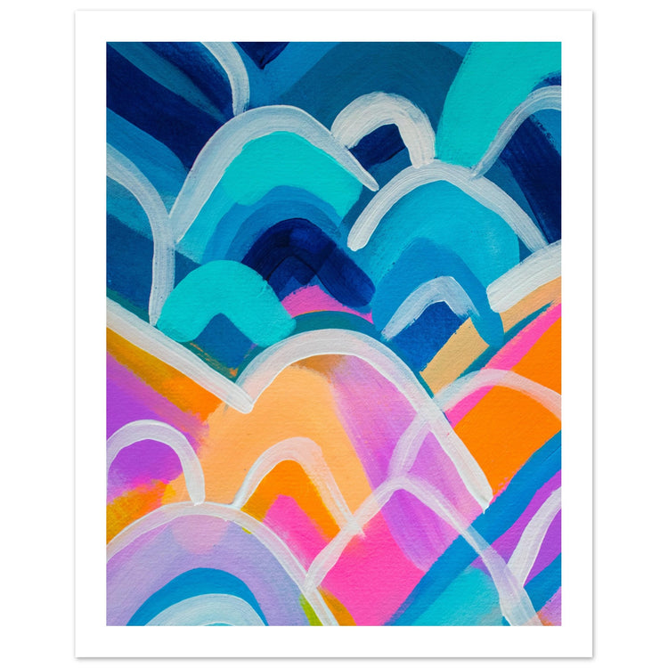 Colour Pop Abstract “Mini” Art Print #13