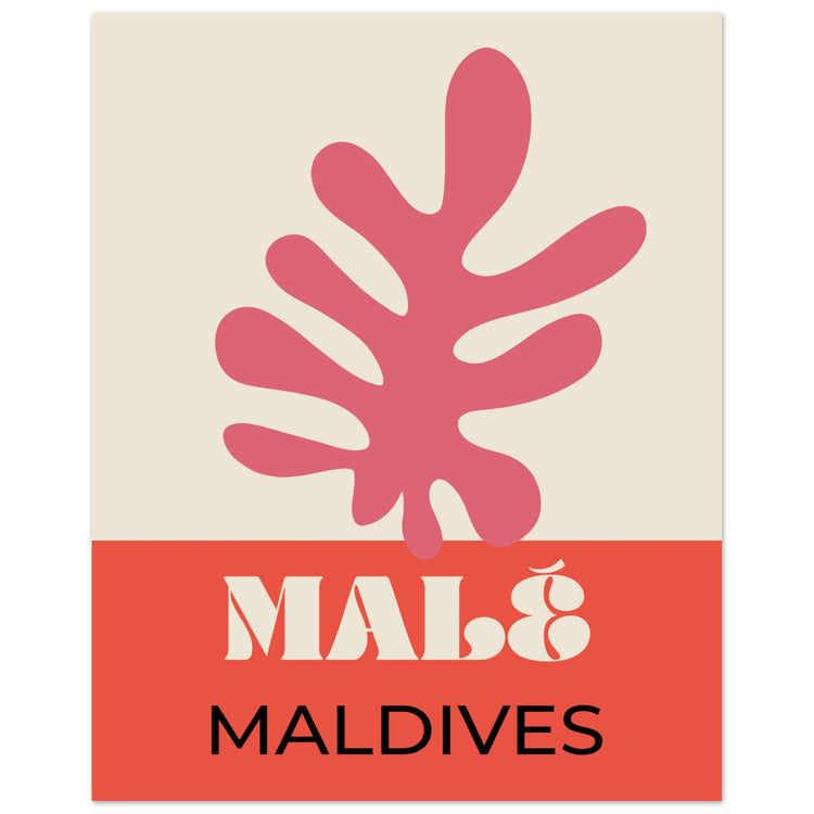 Male Maldives Travel Art Print