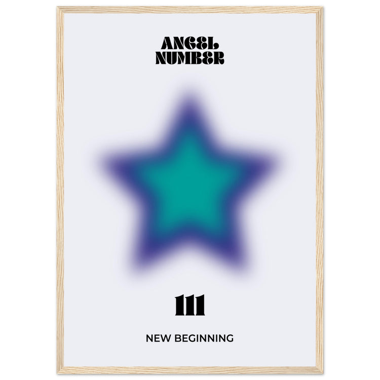 Angel Number 111 Aura Art Print - New Beginning