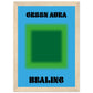 Aura Green Healing Art Print