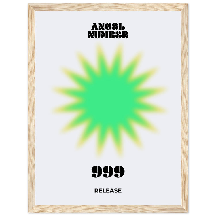 Angel Number 999 Aura Art Print - Release