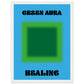 Aura Green Healing Art Print