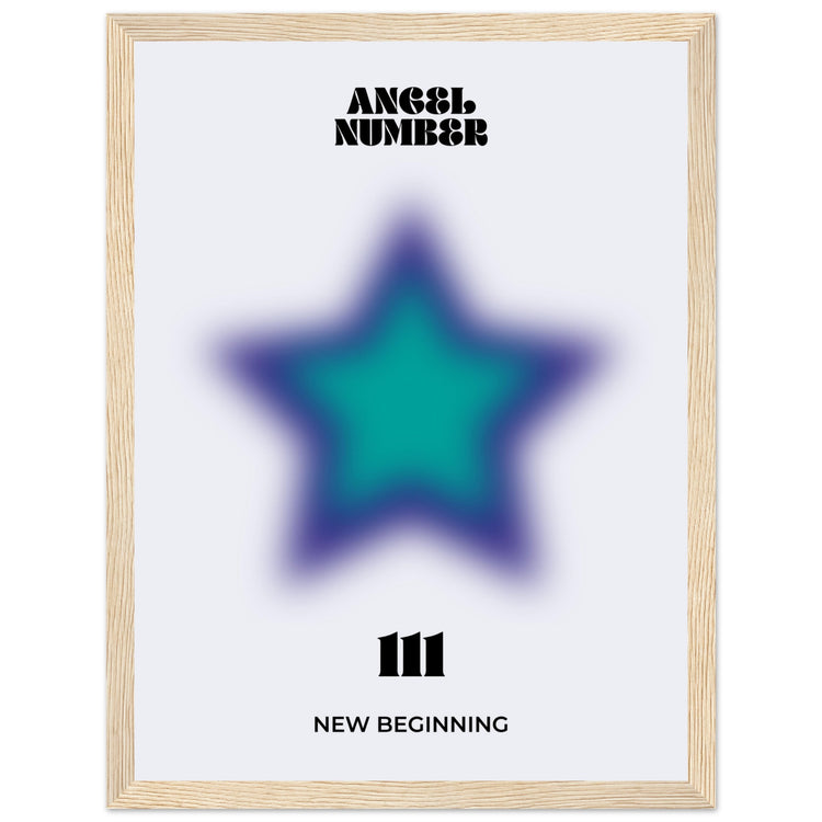 Angel Number 111 Aura Art Print - New Beginning