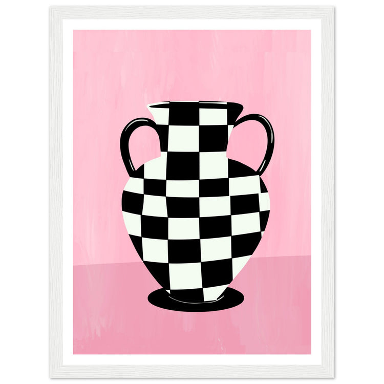 Check Vase Art Print | The Empty Vase Prints | Milkshakeliving