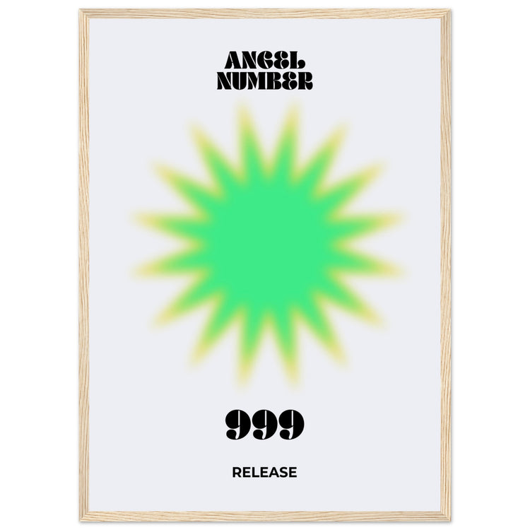 Angel Number 999 Aura Art Print - Release