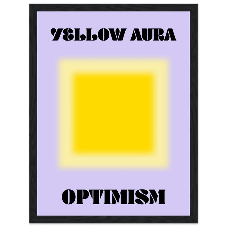 Aura Yellow Optimism Art Print | Milkshakeliving