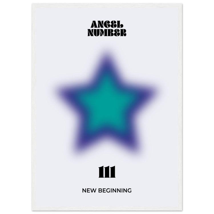 Angel Number 111 Aura Art Print - New Beginning