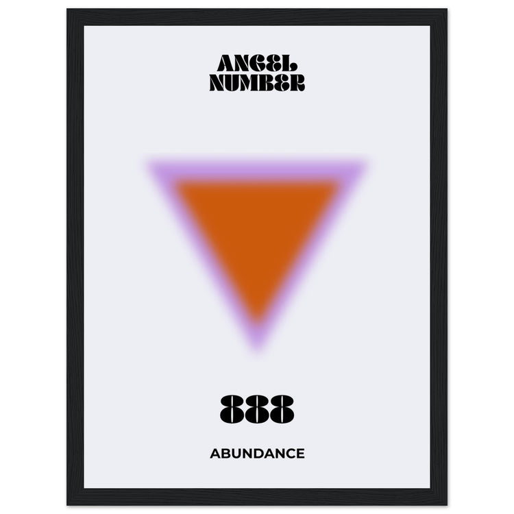 Angel Number 888 Aura Art Print - Abundance