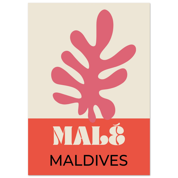 Male Maldives Travel Art Print