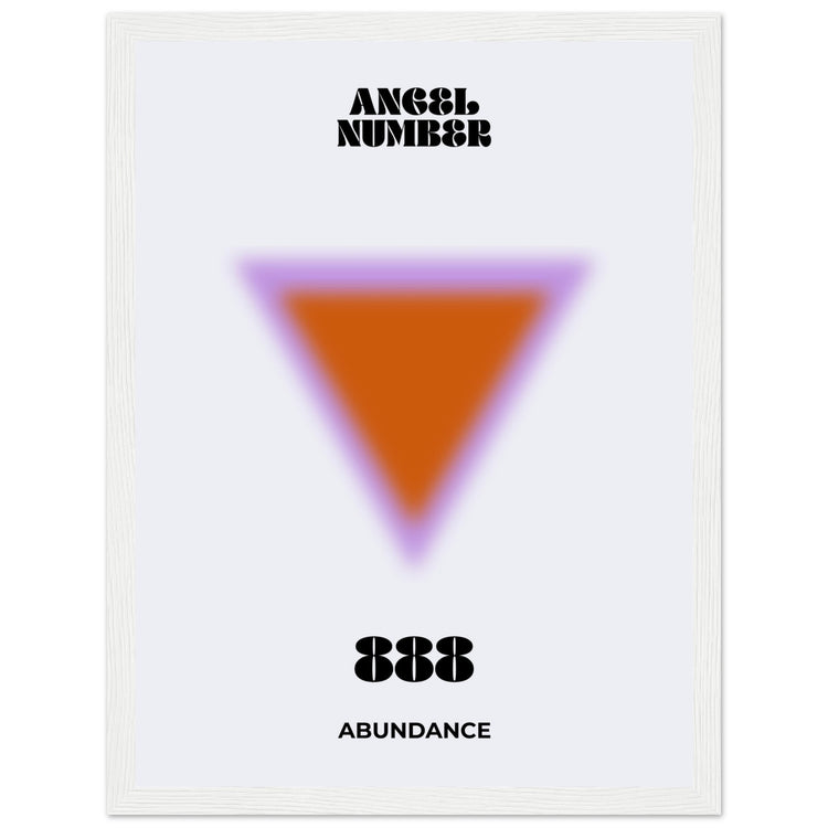 Angel Number 888 Aura Art Print - Abundance