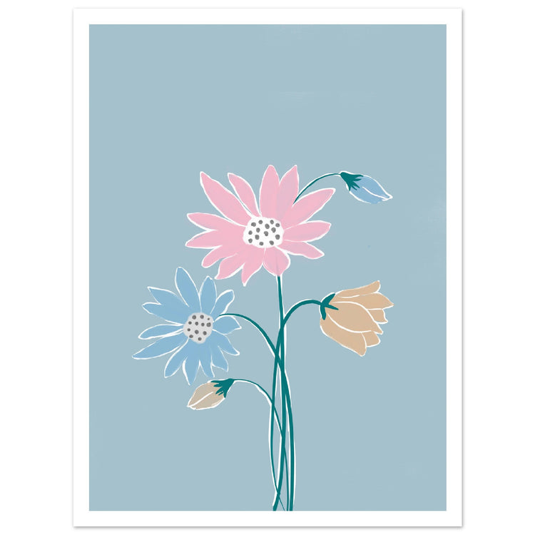 Wild Flowers - Contemporary Art Print