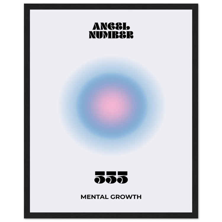 Angel Number 333 Aura Art Print - Mental Growth