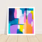 Colour Pop Abstract “Square Mini” Art Print #26