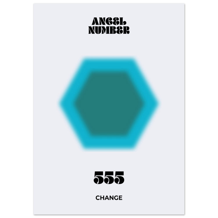 Angel Number 555 Aura Art Print - Chance