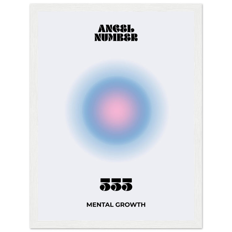 Angel Number 333 Aura Art Print - Mental Growth