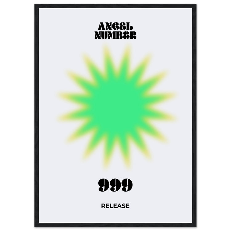 Angel Number 999 Aura Art Print - Release