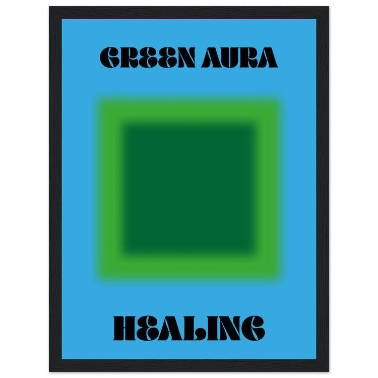 Aura Green Healing Art Print