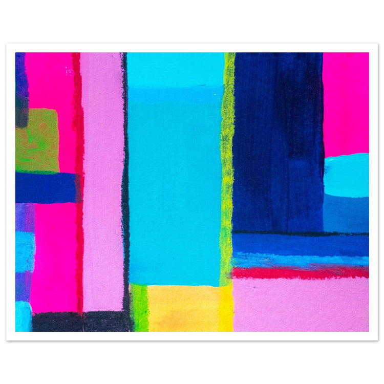 Colour Pop Abstract Art Print #01