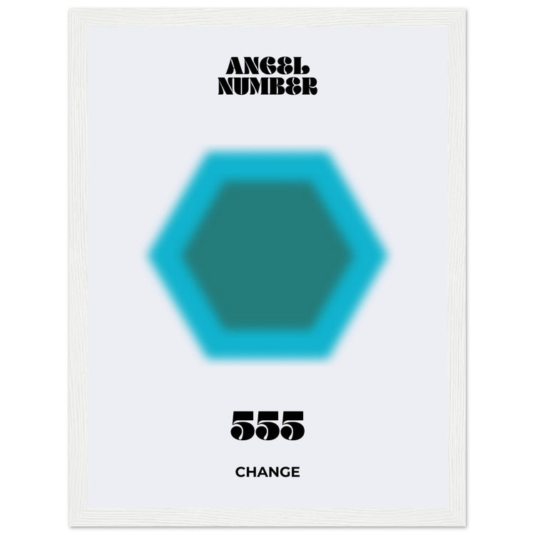 Angel Number 555 Aura Art Print - Chance