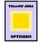 Aura Yellow Optimism Art Print | Milkshakeliving