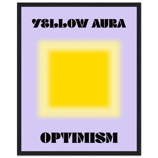 Aura Yellow Optimism Art Print | Milkshakeliving