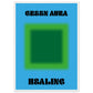 Aura Green Healing Art Print