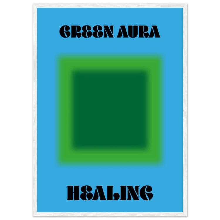 Aura Green Healing Art Print