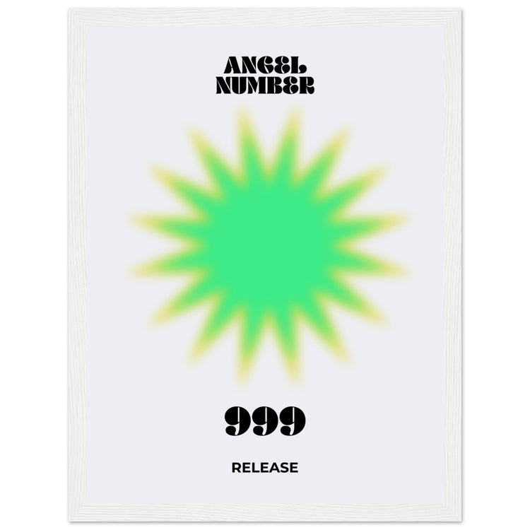 Angel Number 999 Aura Art Print - Release