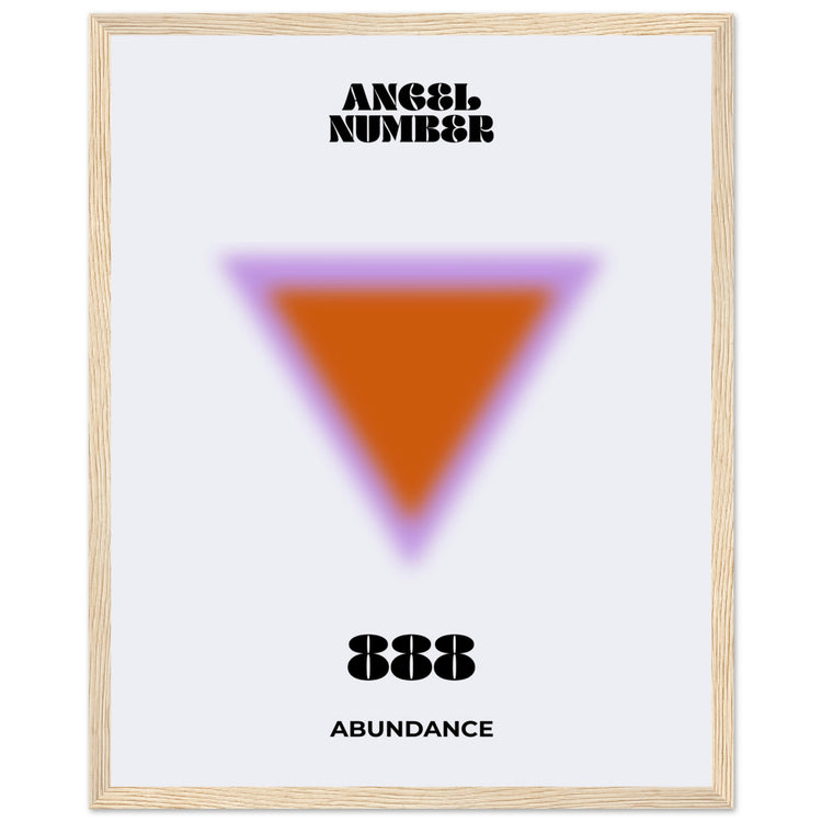 Angel Number 888 Aura Art Print - Abundance