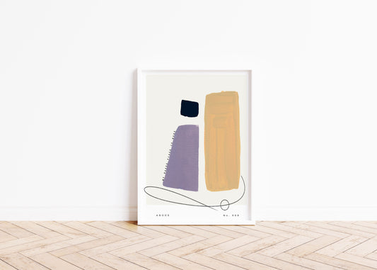 Abode No. 008 Abstract Art Print - My happy place is here