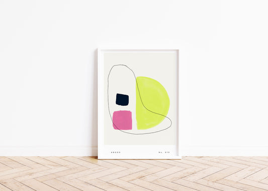 Abstract Yellow Art Prints | Abode No. 010 Prints | Milkshakeliving