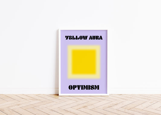 Aura Yellow Optimism Art Print