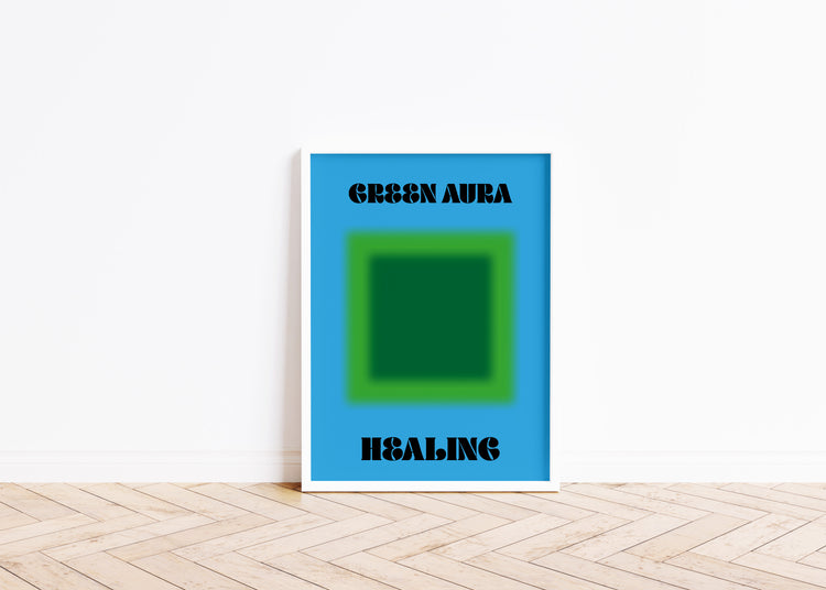 Aura Green Healing Art Print