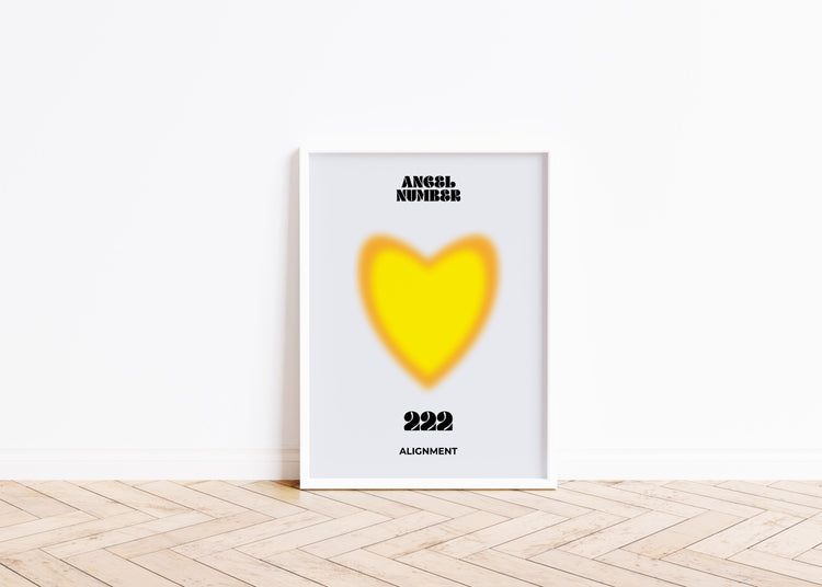 Angel Number 222 Aura Art Print - Alignment