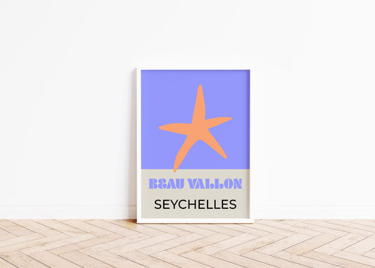 Seychelles Travel Art Print