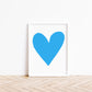 Forever Heart Art Print - Blue