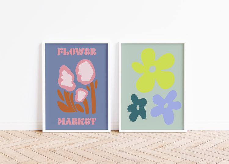 Pink Art Prints | Floral Art Print | Milkshakeliving