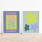 Retro Art Prints | Floral Art Print | Milkshakeliving