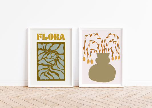 Contemporary Floral Art Print #07