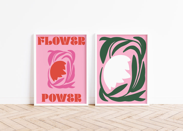 Flower Power Floral Art Print #04