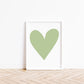 Forever Heart Art Print - Green