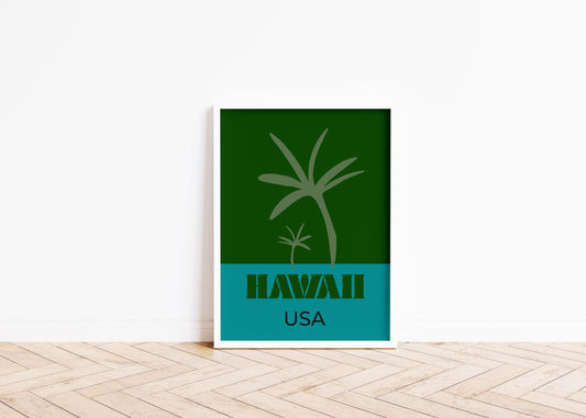 Hawaii USA Travel Art Print