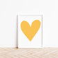 Forever Heart Art Print - Lemon