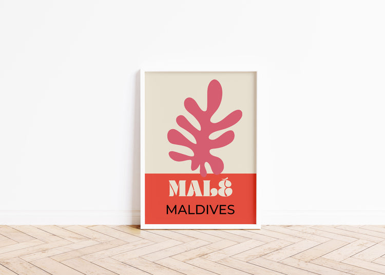 Male Maldives Travel Art Print