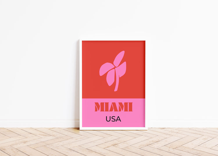 Miami USA Travel Art Print